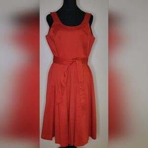 Calvin Klein Vibrant Red Midi Dress